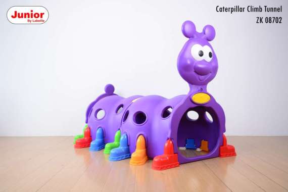 Junior ZK 08702 Caterpillar Climb Tunnel Mainan Terowongan Anak