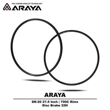 ARAYA RIMS SEPEDA DR20 700C / 27.5 INCH DISC BRAKE 32H VELG SEPEDA 700C