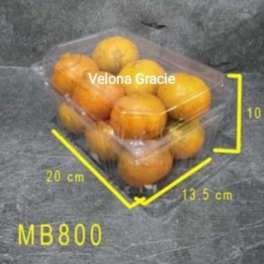 Kotak Mika Buah 1Kg MB800 isi 25 pcs Anggur Jeruk Jambu