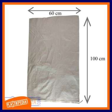 Karung Putih Polos Lokal 50kg - Ukuran 60x100 cm (Isi 50 Lembar) Putih