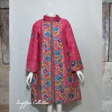 KEJORA TUNIK BATIK CIBULAN JUMBO LD 115 | DRESS BATIK BIG SIZE Pink