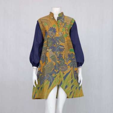 TUNIK AILLEN 02 | BAJU KERJA BATIK BUSUI FRIENDLY XL flora 2