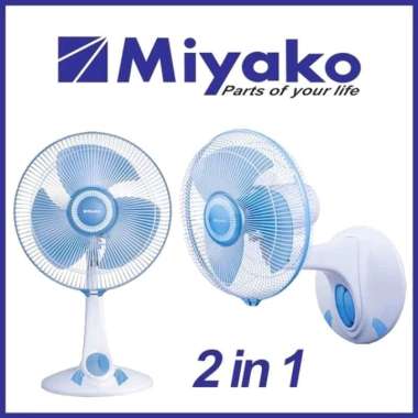 Kipas Angin Miyako KAD-1227 B Meja + Dinding / Desk Fan 12 Inch