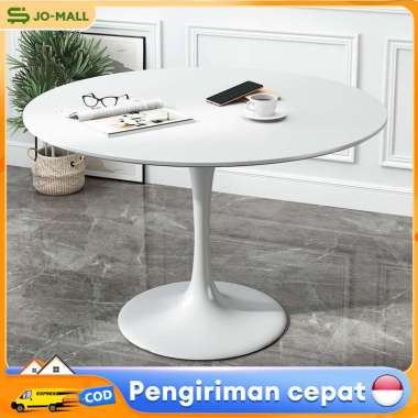 Meja bundar minimalis Meja bulat Putih/80cm
