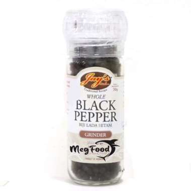 Jay's Whole Black Pepper Grinder 50gr | Jays Biji Lada Hitam Grinder