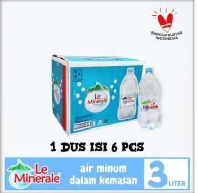 Le Minerale galon 3 Liter - 1 Dus isi 6 Pcs