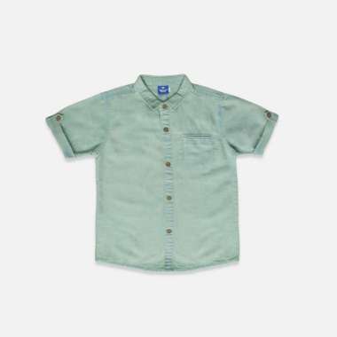 Rodeo Junior Shirt/ Kemeja Anak Laki Light Green/ Donald Duck Look Style S