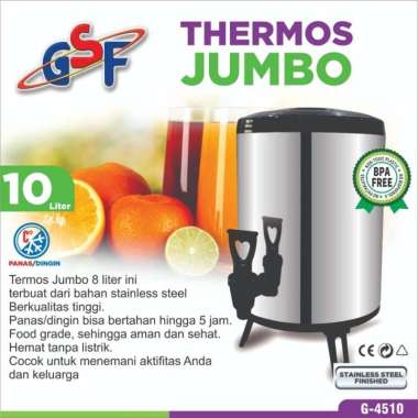 Thermos Air Panas/Dingin Water Jug Dispenser Jumbo 10 Liter GSF G-4510