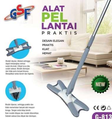 Alat Pel Lantai Praktis X Shape Mop Cleaner GSF G-813