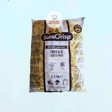 "McCain SureCrisp French Fries 500gr / 2,5 kg Kentang Shoestring Batter Coated " 500gr