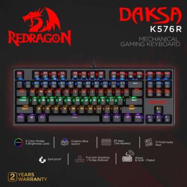 Redragon Mechanical Gaming Keyboard Rainbow DAKSA - K576R MULTYCOLOUR