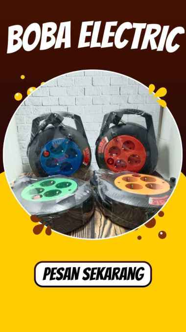 Kabel Roll DX-15 Saklar/ Kabel box dengan Saklar/ Kabel Roll Box DX-15 4 Lubang + Saklar