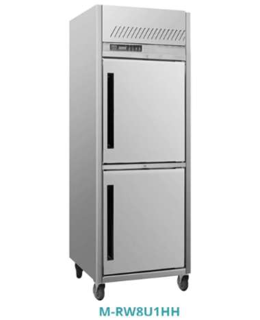 Gea M-RW8U1HH Stainless Steel Refrigerant Cabinet / Upright Chiller - Kulkas Dapur Komersial 2 Pintu