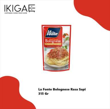 LA FONTE BOLOGNESE PASTA SAUCE SAUS SPAGHETTI / SAUS SPAGETI Rasa Sapi
