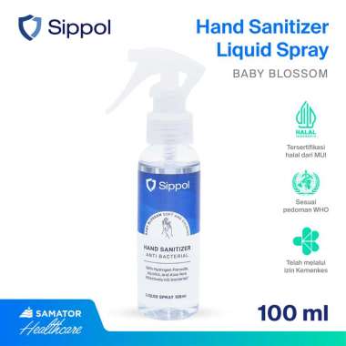 Sippol Hand Sanitizer Spray Trigger 100 ml [Baby Blossom] / Semprotan Antiseptik Pembersih Tangan An