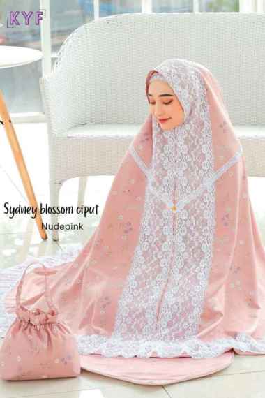 Mukena dewasa blossom Dalanova original size jumbo terbaru 2024/ mukena blossom ciput nudepink