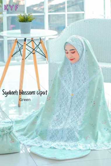 Mukena dewasa blossom Dalanova original size jumbo terbaru 2024/ mukena blossom ciput green