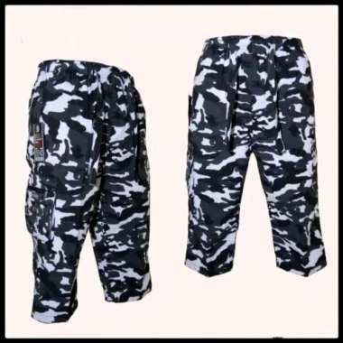 CELANA SIRWAL / CELANA PANGSI XL LORENG PUTIH