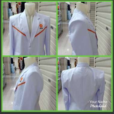 JAS PARTAI KEADILAN SEJAHTERA JAS PKS BLAZER PKS - XL putih orange