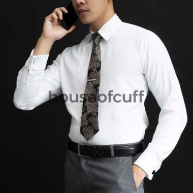 HOUSEOFCUFF DASI PANJANG NECK TIE BATIK MURAH BERKUALITAS TEBAL - 3 inch orange neck tie