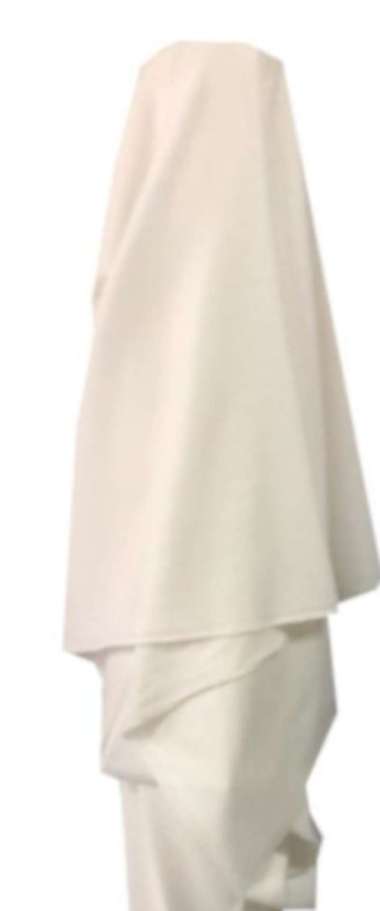 KAIN LEM KUFNER TEBAL LAPISAN PENGERAS JAS BLAZER LEBAR 150 PER ROLL - BrokenWhite