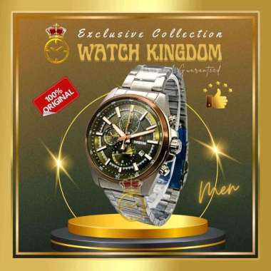 Jam Tangan Expedition Original Pria Chronograph Kalender Date Tanggal Aktif Full Tali Rantai Stainle