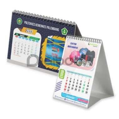 Souvenir Cetak Kalender Meja Custom 1 Sisi Ukuran 21 cmx14.5 MURAH Pernikahan, Sunatan, Aqiqah, Peru