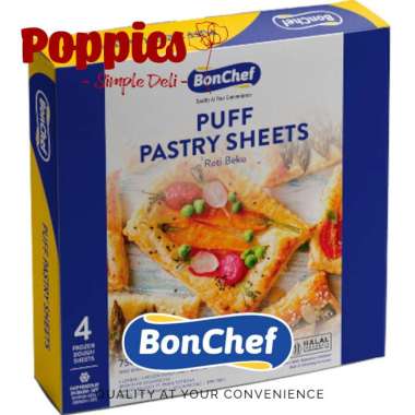 BONCHEF - Puff Pastry Sheet 750gr - Pain au Chocolate & Cinnamon roll dough
