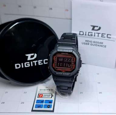 Jam Tangan Pria Digitec 6054 Digital DG 6054/MDG 6054 Hitam Merah