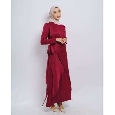 YASMIN DRESS by TALAOUTFIT | Gamis Satin | Satin Silk | Dress Kondangan | Gamis Pesta | Lebaran Idea
