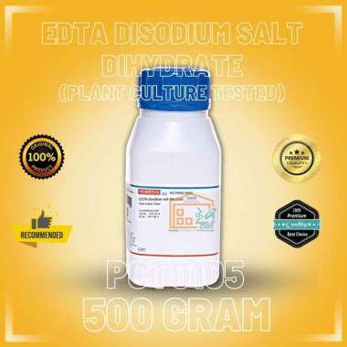 EDTA Disodium Salt Dihydrate | C10H14N2Na2O8.2H2O, PTC Grade, 500 gr