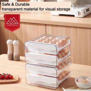 Promo Kotak Telur 14 Kontainer Egg Box Rak Telur Kotak Kulkas Storage ...