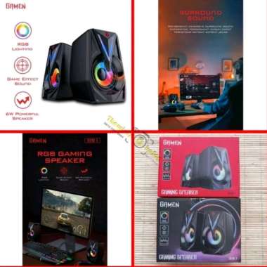 Speaker Gaming Gamen GS1 GS 1 6W RGB