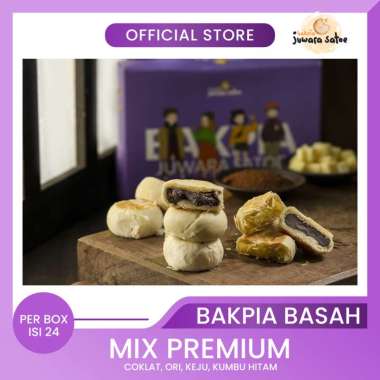 [ ISI 24 ] BAKPIA BASAH MIX PREMIUM - BAKPIA JUWARA SATOE