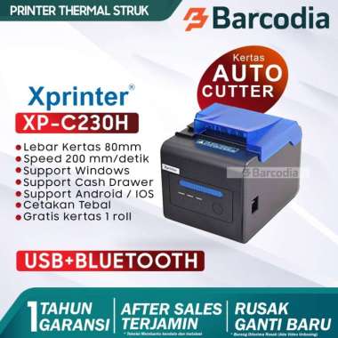 Printer Bluetooth 80mm XP-C230H Printer Kasir Printer Thermal 80mm