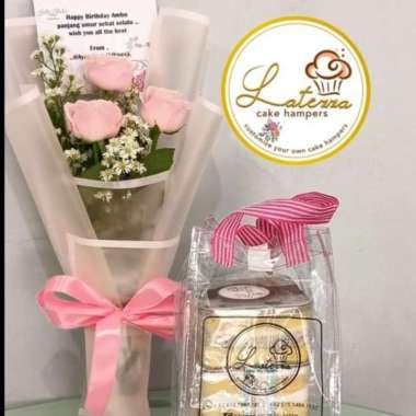 Bouquet & Dessert Box buket+dessert