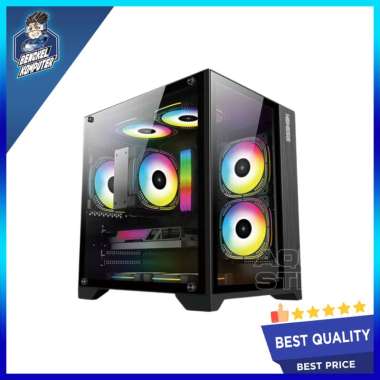 CASING PC NYK NEMESIS T78 BLACK FREE 2 FAN RGB