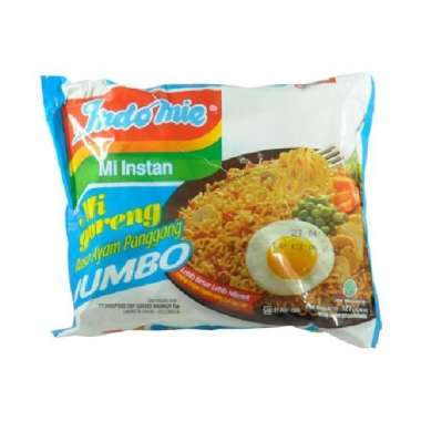 Jual Mie Instan Indomie Goreng Jumbo Rasa Ayam Panggang Kemasan 129g