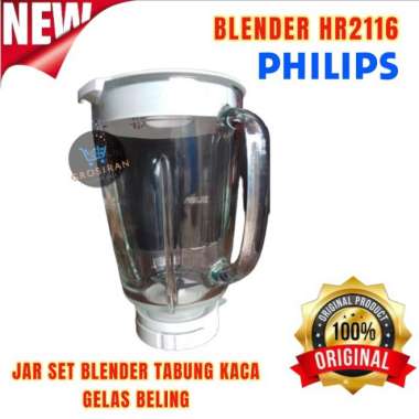 Spare Part Tabung Kaca Gelas Beling Blender Philips Original HR 2116 Merah Multicolor