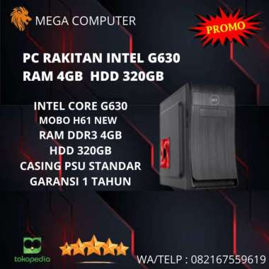 PC RAKITAN INTEL G630 RAM 4GB HDD 320GB Multivariasi Multicolor
