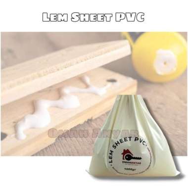 Lem Putih PVC SHEET Tachosheet Deccosheet Supercon HPL kemasan 500GR & 1 KG 500 GRAM
