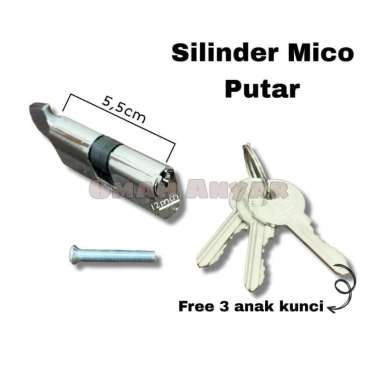 Kunci Pintu Aluminium Silinder Kunci Anak Kunci Pintu AL merk Miko Miko Putar