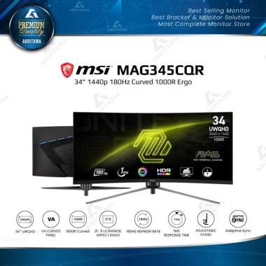 Monitor LED Ultrawide MSI MAG345CQR 34" 1440p 180Hz Curved 1000R Ergo