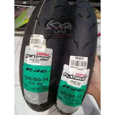 BAN LUAR CORSA PLATINUM R46 TUBELESS RING 14 17 80/80 90/80 100/80 90/80-14