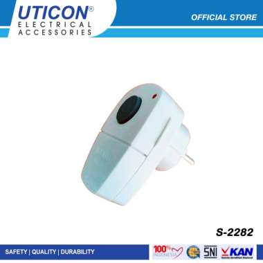 Uticon S-2282 Steker + Saklar Tekan