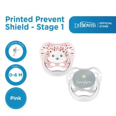 Dr. Brown's Prevent PRINTED SHIELD Pacifier 0-6month cewe