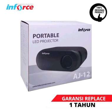Mini LCD Proyektor INFORCE Mini AJ12 Black Semarang