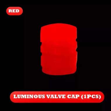 Tutup Pentil Lampu LED Nyala Tanpa Baterai Pemasangan Pnp Motor Mobil Merah