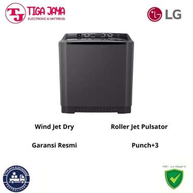 LG P1000RTM MESIN CUCI 2 TABUNG 10 KG LG MESIN CUCI P1000 RTM