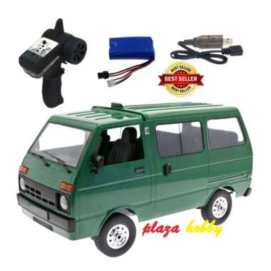 WPL D42 RED ATAU GREEN RC CAR MINIBUS HIJET 1980 2.4GHZ FULL PROPO Hijau